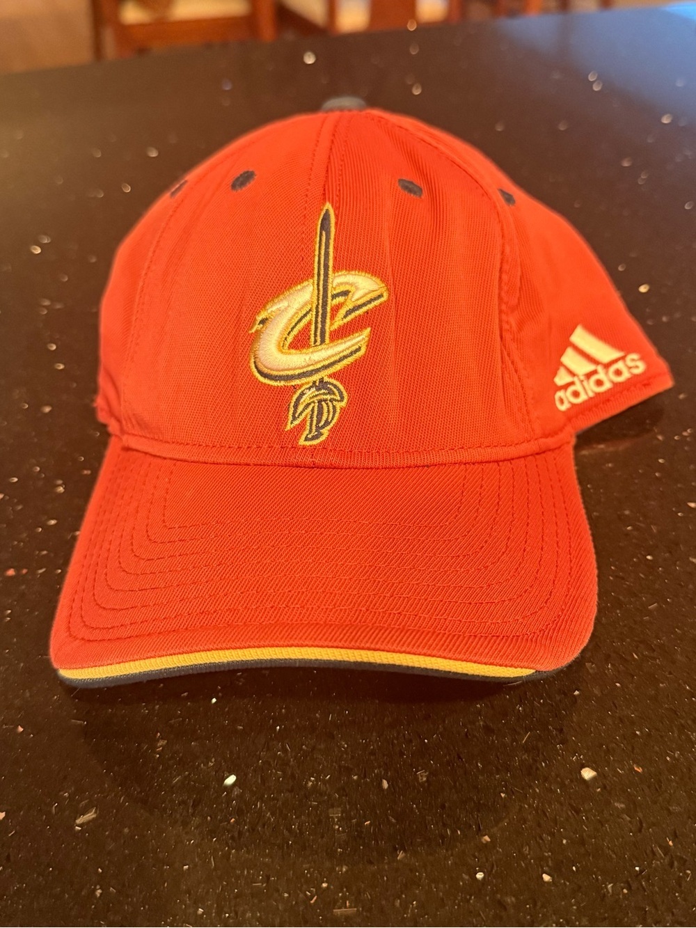 adidas NBA Red Cleveland Cavaliers Logo Baseball Hat